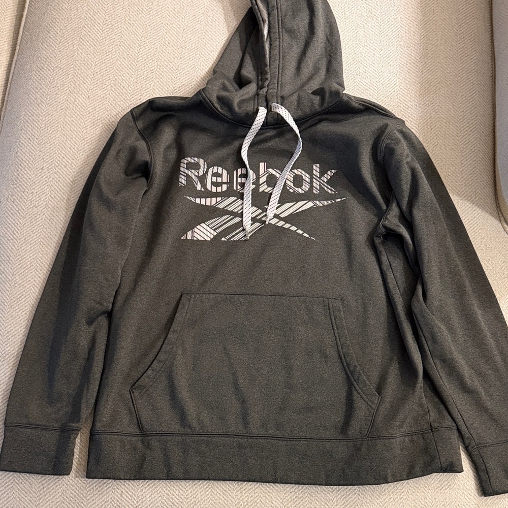 Reebok Men's Charcoal Hoodie Sweater